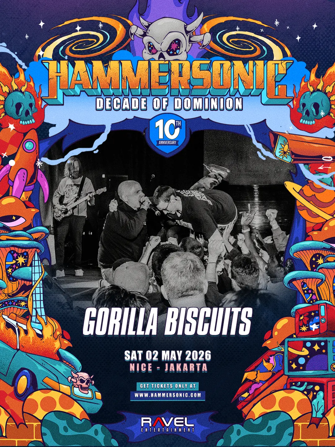 GORILLA BISCUITS GEBRAK HAMMERSONIC 2026 HARI PERTAMA