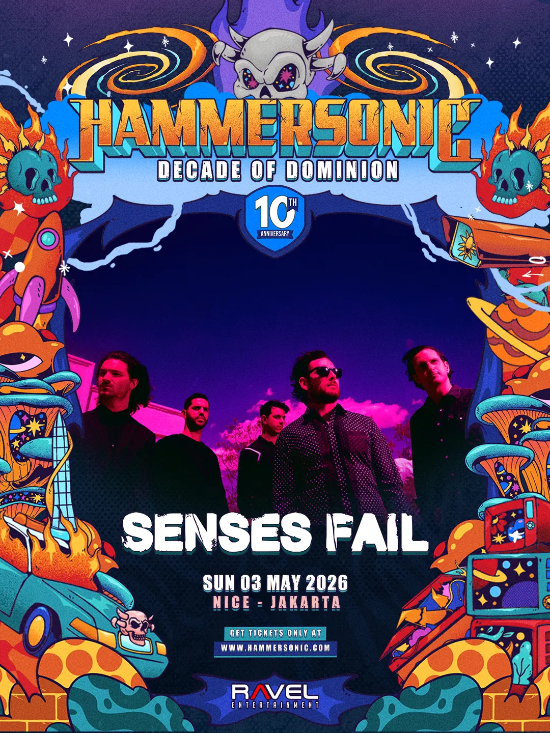 SENSES FAIL DIPASTIKAN TAMPIL DI HAMMERSONIC FESTIVAL 2026