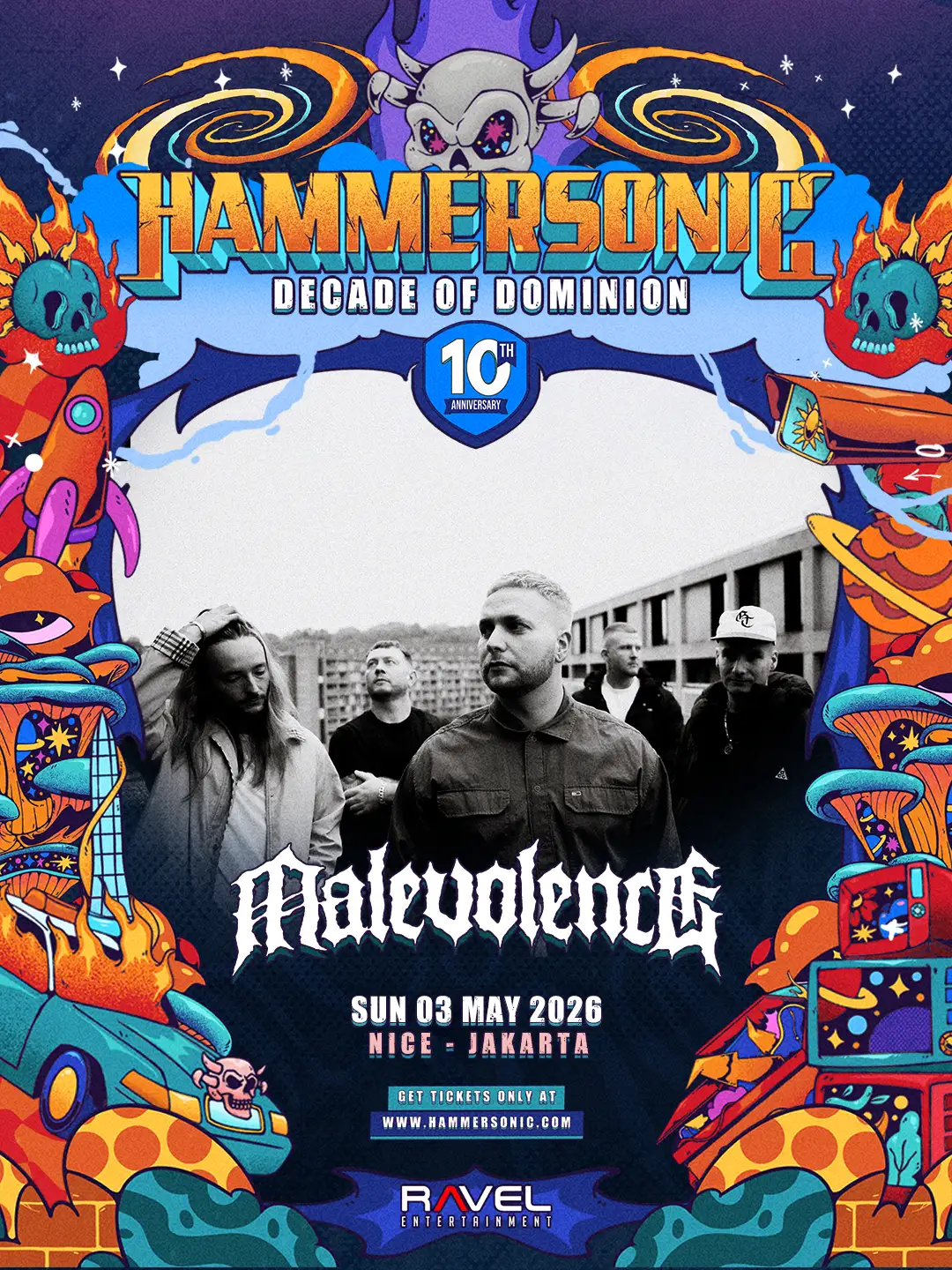 MALEVOLENCE HADIRKAN INTENSITAS METALCORE INGGRIS DI HAMMERSONIC 2026