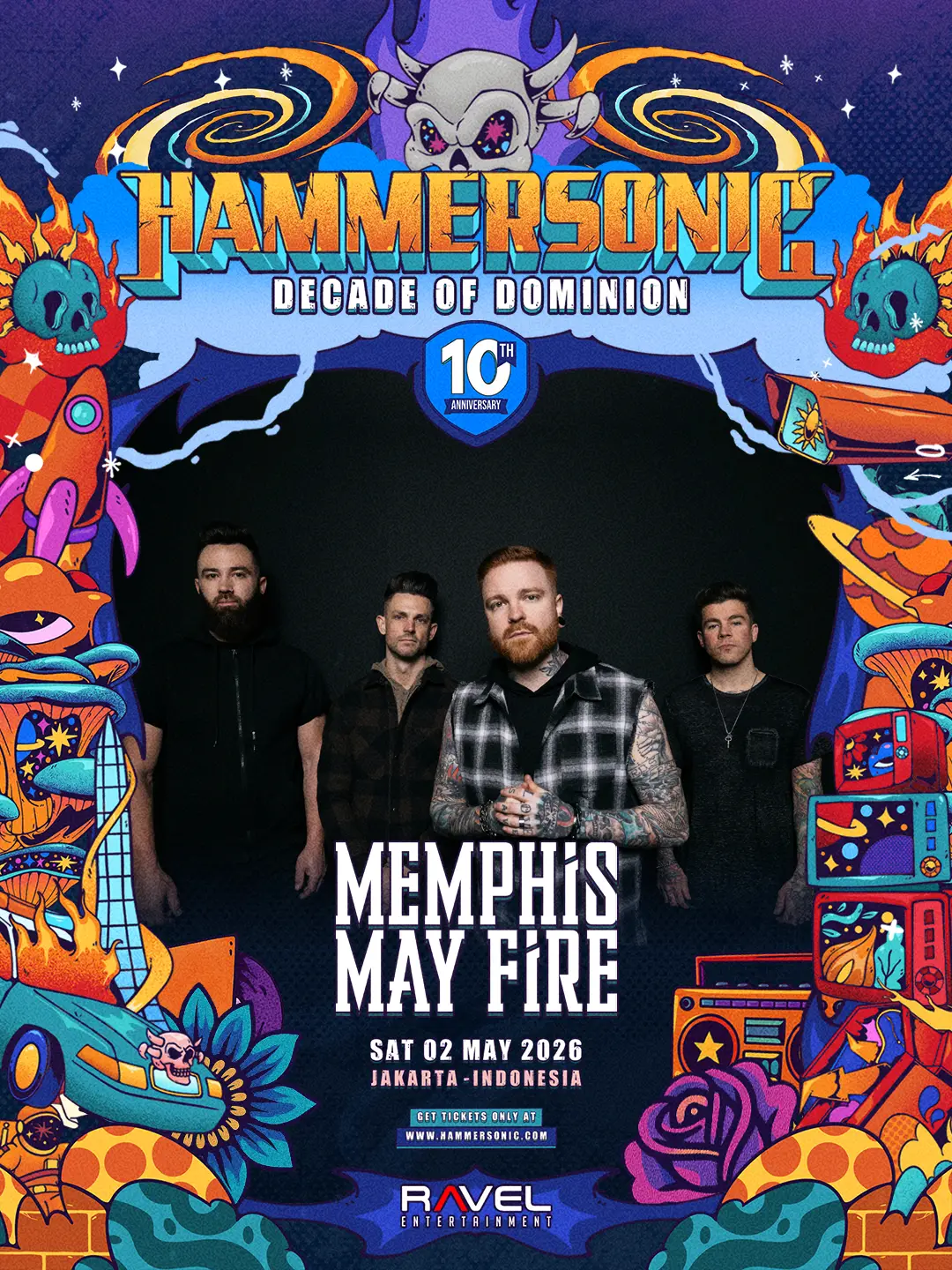 MEMPHIS MAY FIRE SIAP HENTAK HAMMERSONIC 2026 HARI PERTAMA