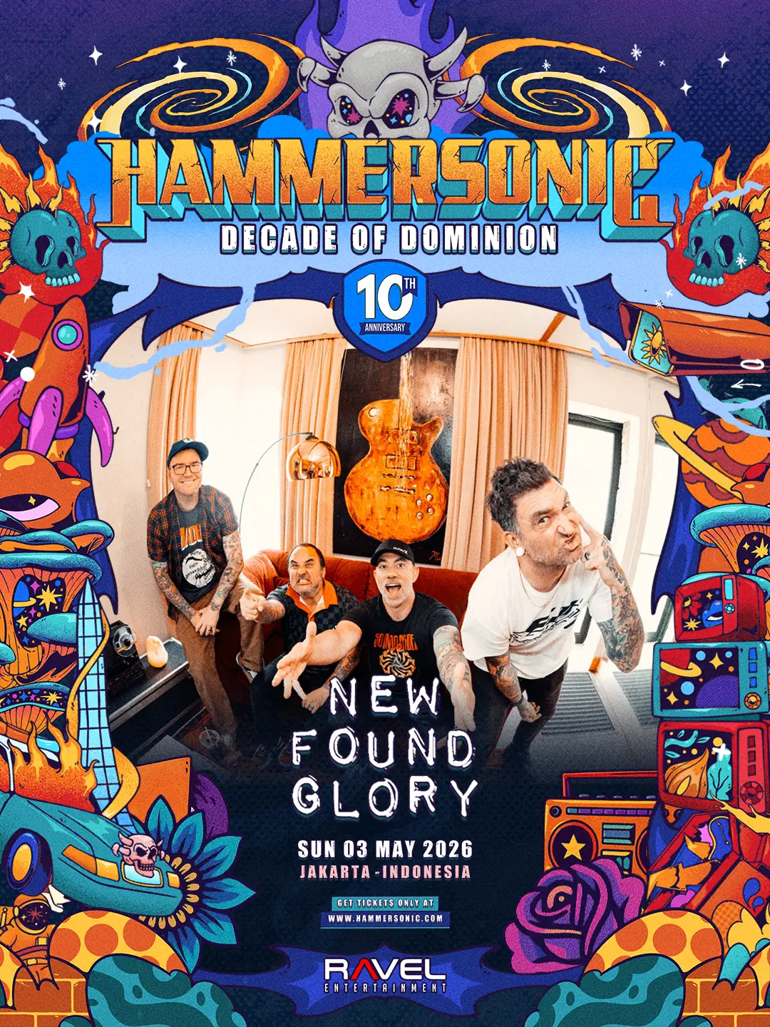 NEW FOUND GLORY MERIAHKAN LINE-UP HARI KEDUA